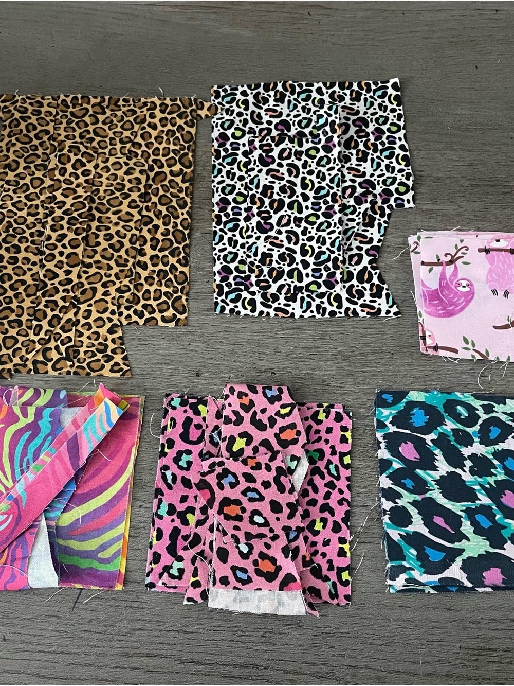 Animal Print Scrap Fabric Bundle